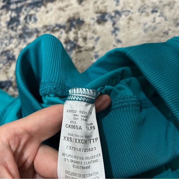 Cherokee Teal Blue Workwear Revolution Natural Rise Tapered Leg Jogger Scrubs - Picture 6 of 9